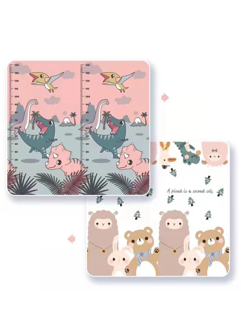 DARIYAH 200 X 180 X 1 cm Baby Crawling Play Floor mat Foam Non-Toxic Foldable Reversible Playing Mat - Different Designs - Image 1