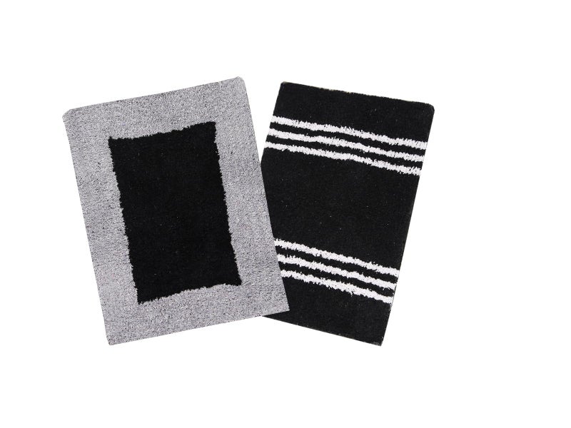 AAZEEM Absorbent Door Mat for Indoor Entrancex Non Slip Mat for Front Door Entryway, Soft Cotton Home. Hotel Balcony Floor Carpet, Floor Mats for Home, KitchenFloor Door Mat |- Pack of 2 |35 X 55 Cm | - Image 1
