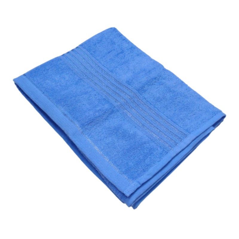 TRUEVELLI 100% Cotton Bath Towel 440 GSM (Size:Length:59 Inch X 150 CM,Width:29 Inch X 74 CM) (Pack of 1 Piece) Colour:Blue - Image 3