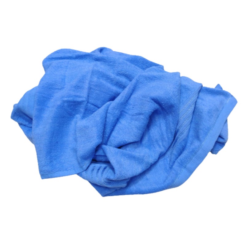 TRUEVELLI 100% Cotton Bath Towel 440 GSM (Size:Length:59 Inch X 150 CM,Width:29 Inch X 74 CM) (Pack of 1 Piece) Colour:Blue - Image 5