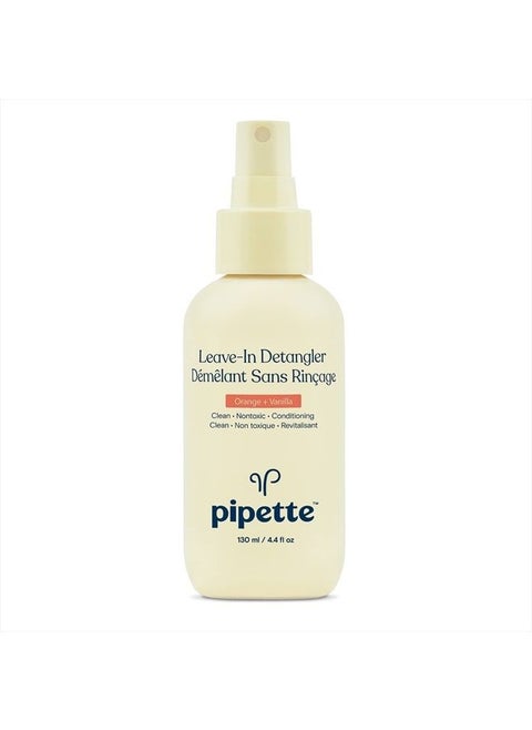 Leave-In Hair Detangler - Silicone-free Kids Detangling Spray - 100% Plant-Derived Nourishing Squalane - Orange + Vanilla Aroma, ALL Hair Types & Textures, 4.4 fl oz