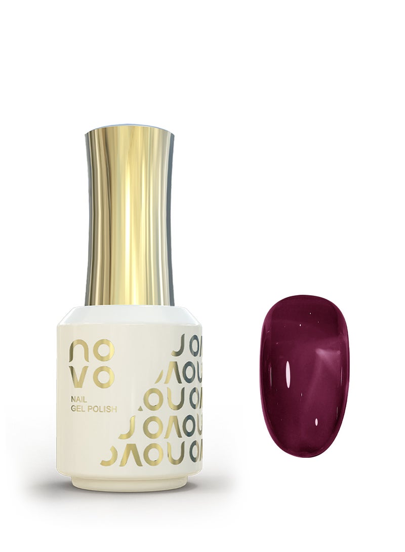 نوفو طلاء أظافر جل، أظافر جل شفاف، سريع الجفاف بالأشعة فوق البنفسجية ومصباح LED، طلاء جل يدوم طويلاً لعمل مانيكير بنفسك، فن الأظافر في المنزل أو الصالون 12 مل-NC149# أرجواني - Image 1