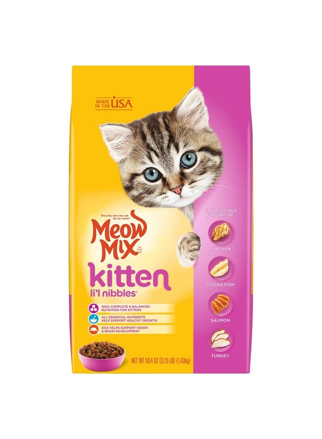 مياو مكس طعام القطط الجاف مياو ميكس كيتن لي'ل نيبلز، 3.15 رطل - Image 1