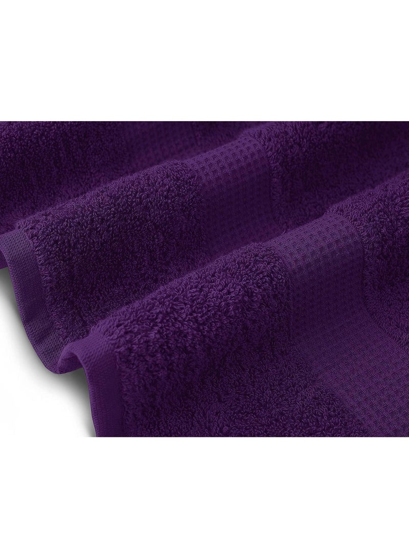 تى ام هوم فوطة قطن طبيعي 100% من TM HOME – لون بنفسجي غامق فاخر – جودة فندقية بمواصفات عالمية – ناعمة الملمس وسريعة الامتصاص - Image 3