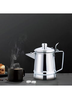 AL SANIDI Aluminum milk pot, Indian coffee pot, Silver, Size 12 Cm  - Image 2