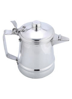 AL SANIDI Aluminum milk pot, Indian coffee pot, Silver, Size 12 Cm  - Image 4