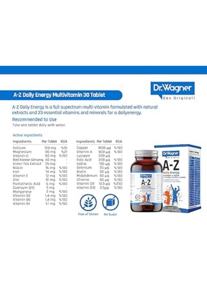 Dr.Wagner Dr. Wagner A-Z Daily Energy Multivitamin & Minerals - Image 4