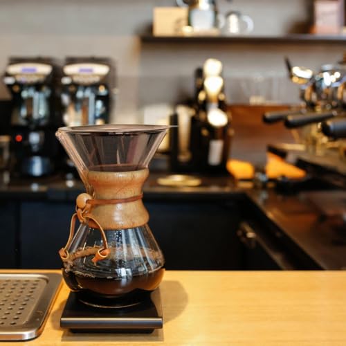 AGOGO Pour Over Coffee Maker Glass - 6/8/10 Cup Barista Kit with 304 Stainless Filter for Home, Office, Camping, Cafes - Easy Clean Coffee Dripper Set (Rag&Brush Included) (8 Cup/28 oz) - Image 5