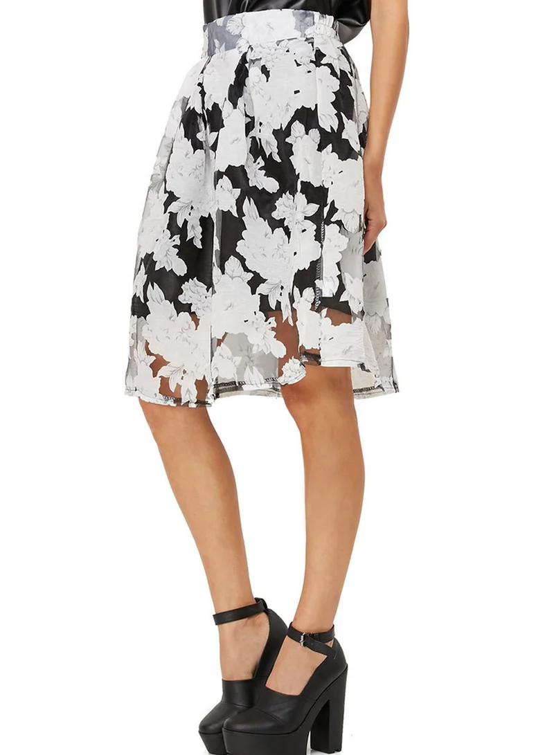 Ginger Organza Box Pleat Skirt