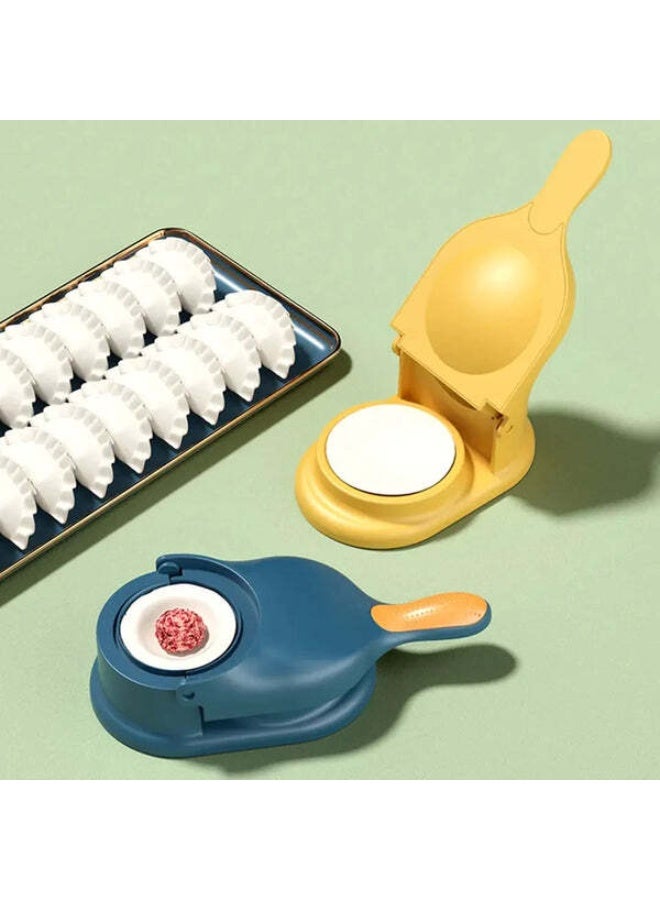 Orlenic Dumpling Maker Machine with Press Mold – Automatic Dumpling Wrapper Press and Cutter for Dumplings, Ravioli, Empanadas, Pierogi – Non-Slip Base, Stainless Steel Handle, Easy Cleanup (White) - Image 3