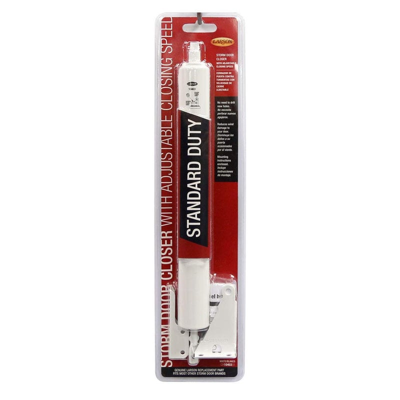 LARSON Certified White Storm Door Standard Metal Piston, Storm Door Closer for Screen or Security Doors - Image 3