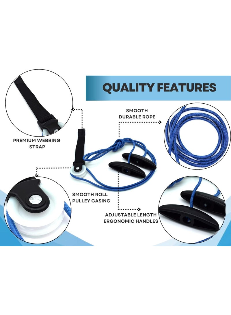 1Pcs Shoulder Pulley, Multi-Use Pulleys for Shoulder Rehab Over Door, Arm Rehabilitation Assisting Exercise Equipment for Rotator Cuff Recovery, Improve Flexibility Stretching for Man and Woman - Image 4