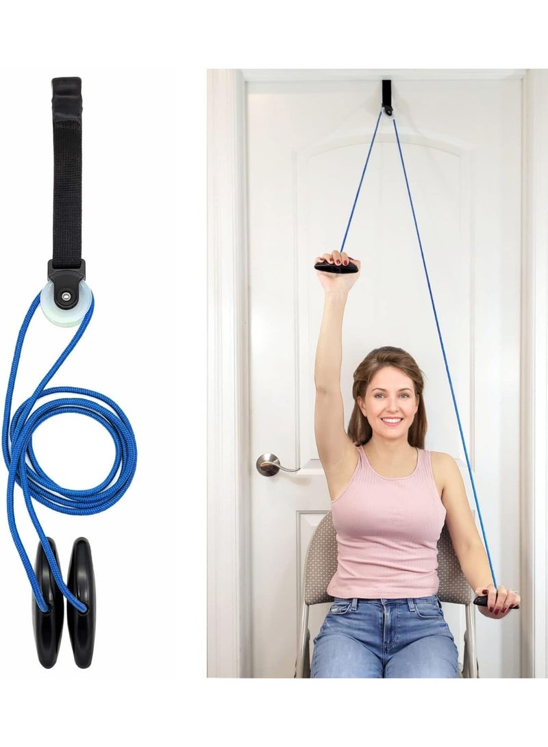 1Pcs Shoulder Pulley, Multi-Use Pulleys for Shoulder Rehab Over Door, Arm Rehabilitation Assisting Exercise Equipment for Rotator Cuff Recovery, Improve Flexibility Stretching for Man and Woman - Image 1