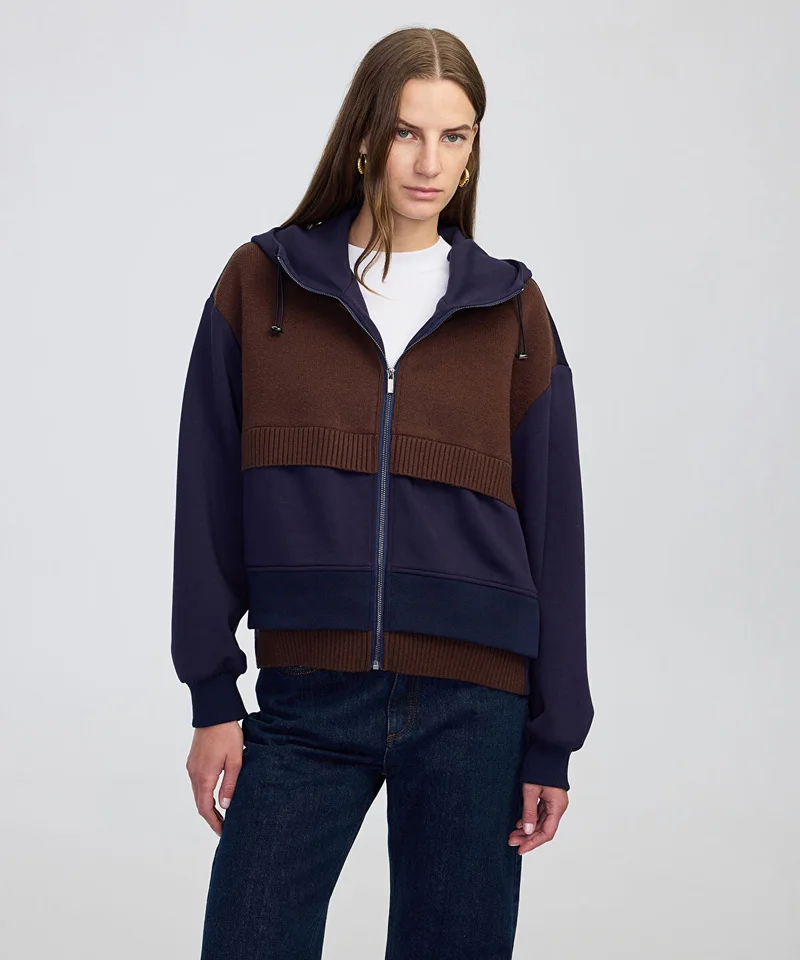 Ipekyol Mixed Hooded Sweatshirt