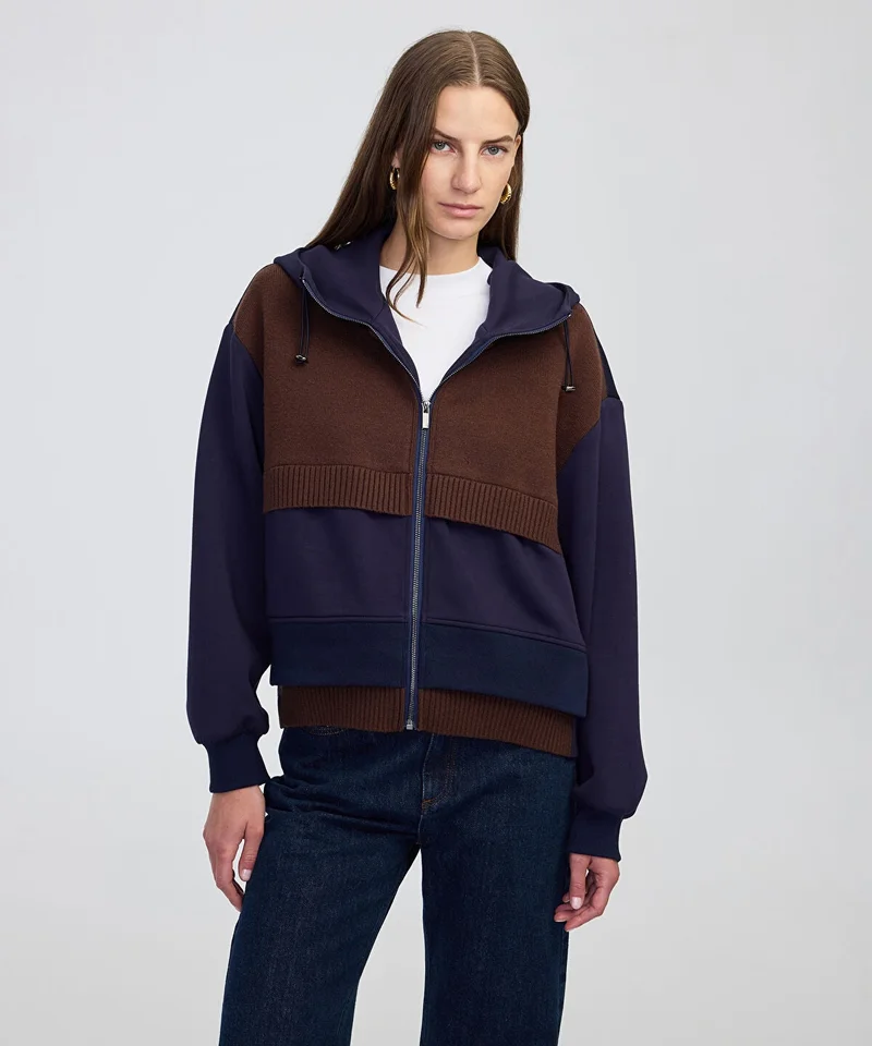 ابيكول Mixed Hooded Sweatshirt