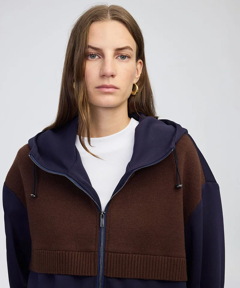 ابيكول Mixed Hooded Sweatshirt