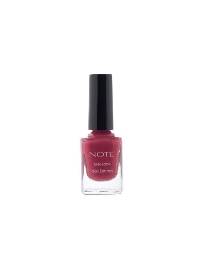 Note Gel Look Nail Enamel 06 Brick Red - Image 1