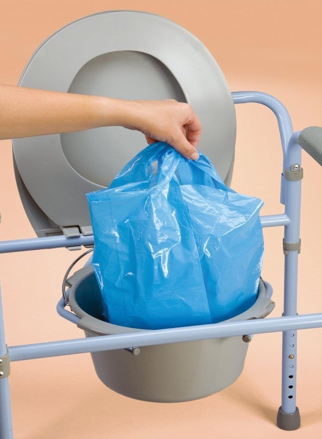 Carex Commode Liners, 28 Liners - Fits Most Commodes, with Absorbent Powder, Holds 2 Quarts Liquid, Disposable 7 Toilet Liners/Box, Pack of 4 - Image 4