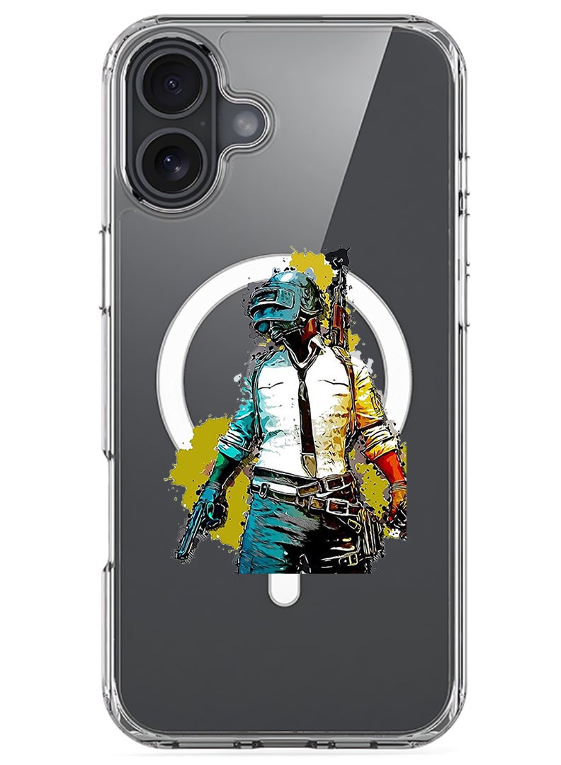 Theodor Magnetic Case for Apple iPhone 17 Compatible with MagSafe Wireless Charging, Shockproof Phone Bumper Cover - Pubg - Image 1