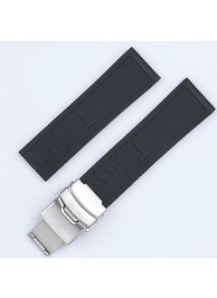 Generic Silicone rubber watch strap substitute centennial spirit Breitlin challenger Avengers Blackbird strap 22 24mm Black 