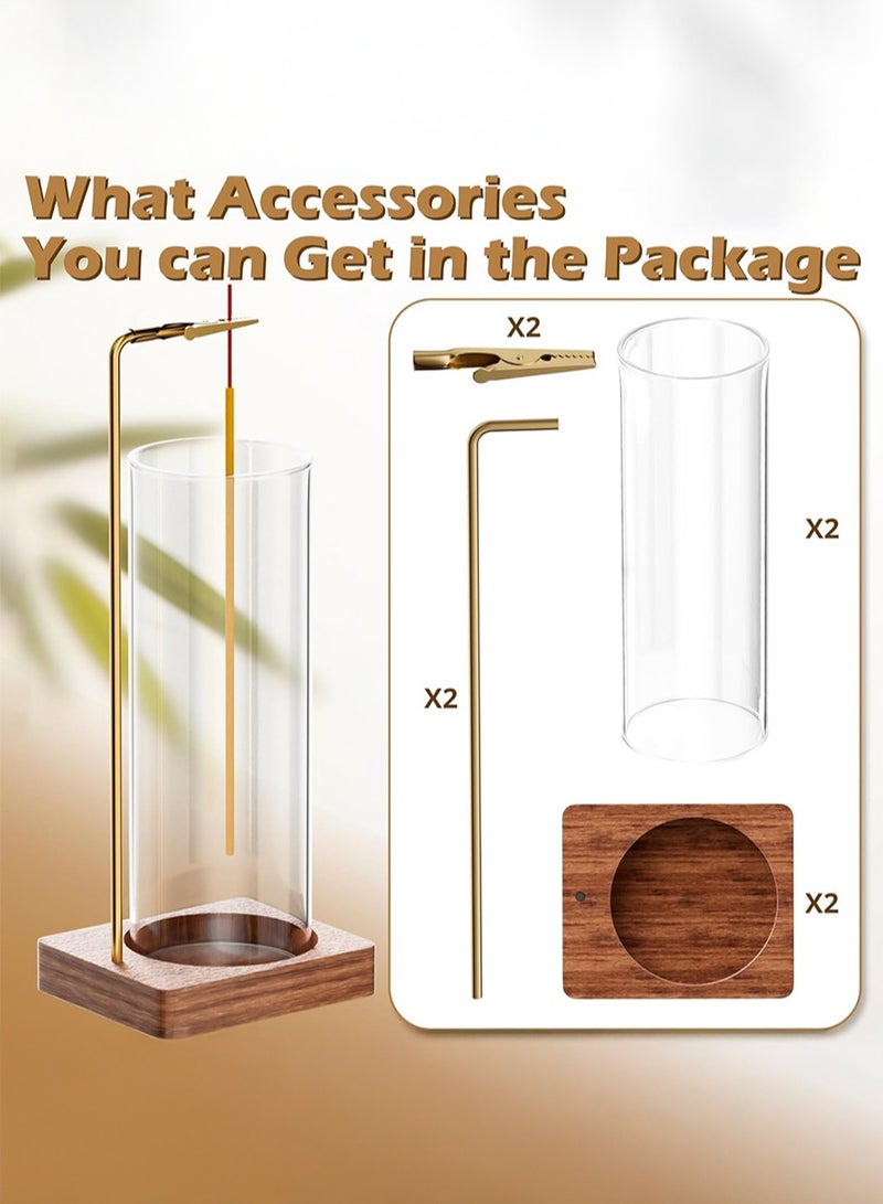 سيتا حامل بخور خشبي، صينية لجمع الرماد للعصي، ديكور منزلي مصنوع يدويًا للتأمل واليوغا والاسترخاء - Image 4