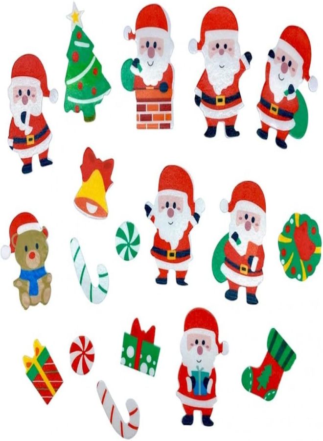 100 Uds. Adornos Navideños para Cupcakes De Papá Noel, Papel De Oblea Comestible, Adornos para Pasteles De Hadas, Decoración para Hornear Pasteles De Cumpleaños - Image 2