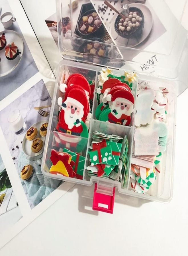 100 Uds. Adornos Navideños para Cupcakes De Papá Noel, Papel De Oblea Comestible, Adornos para Pasteles De Hadas, Decoración para Hornear Pasteles De Cumpleaños - Image 5