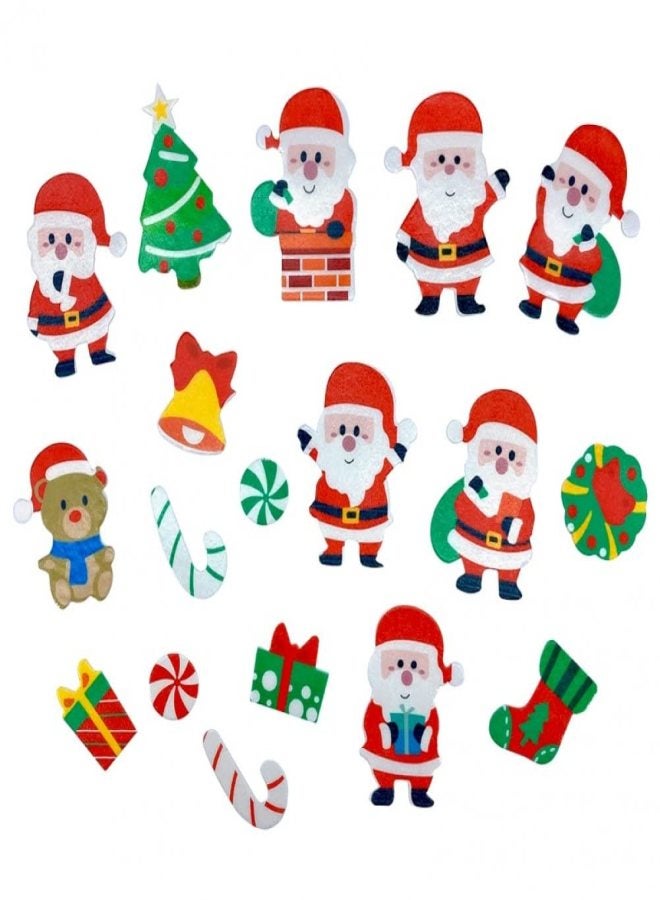 100 Uds. Adornos Navideños para Cupcakes De Papá Noel, Papel De Oblea Comestible, Adornos para Pasteles De Hadas, Decoración para Hornear Pasteles De Cumpleaños - Image 1