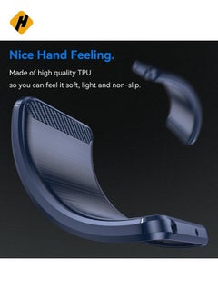 HuHa Protective Cover For Nothing Phone 3a Carbon Fiber Brushed Texture TPU Phone Case (Blue)  - Image 4