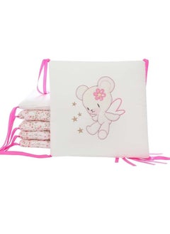 DUNISO 6 pieces of baby crib protective pads, male and female universal pure cotton rectangular surround pads, children's bed surround, soft, breathable and anti collision, 30cm * 30cm  - Image 1