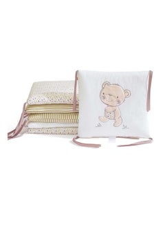 DUNISO 6 pieces of baby crib protective pads, male and female universal pure cotton rectangular surround pads, children's bed surround, soft, breathable and anti collision, 30cm * 30cm  - Image 5