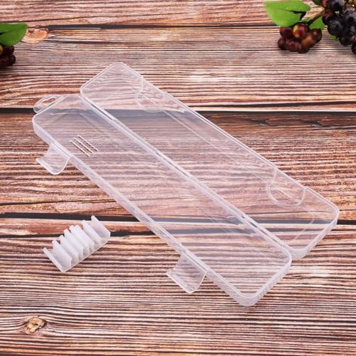 OriGlam Transparent Tableware Storage Case, Portable Flatware Utensil Box, Clear Cutlery Organziers Container for Spoon Fork Chopsticks for Travel Camping Picnic (B) - Image 2