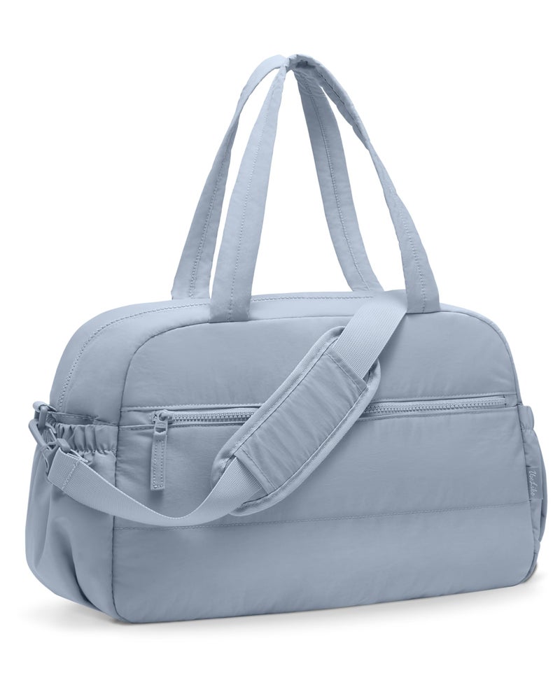 Uselike Gym Bag for Women, Travel Duffle Bags with Wet Pocket, Lightweight Carry on Bag Overnight Weekender Duffel Bag, Water Resistant (Haze Blue) - Image 1