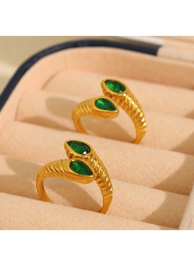 Generic Natrue Stone Open Band Design Ring  - Image 1