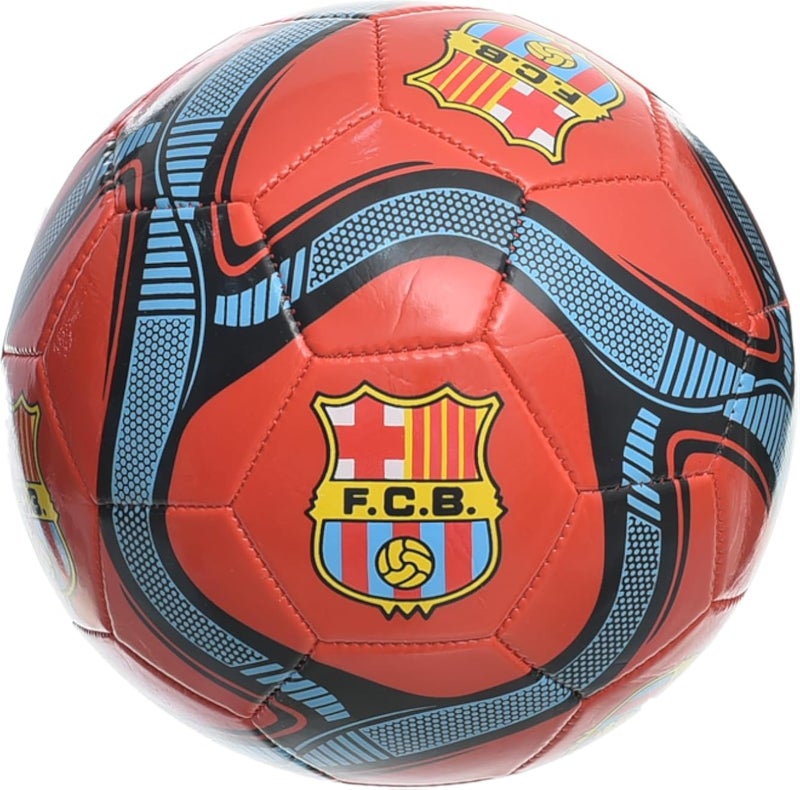 MINSA Size 5 Soccer Ball with Barcelona Logo Multicolor Design
