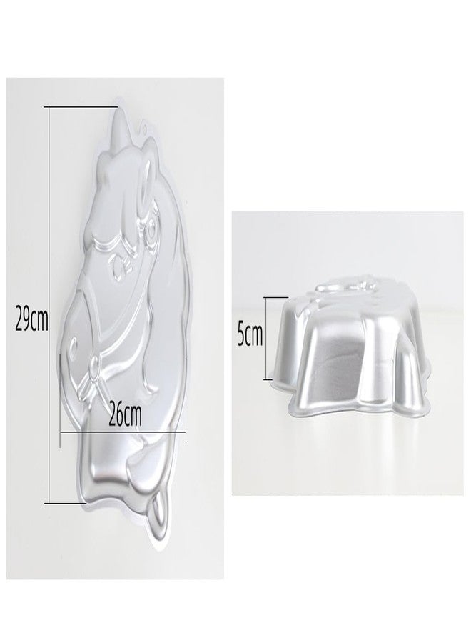wotoy 11 inch Horse head Cake Baking Pan - Aluminum Alloy - Image 4