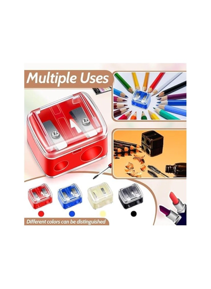 Generic Dual Pencil Sharpener for Eyebrow & Eye Pencils – 2-Hole Design for Precise Makeup  - Image 3