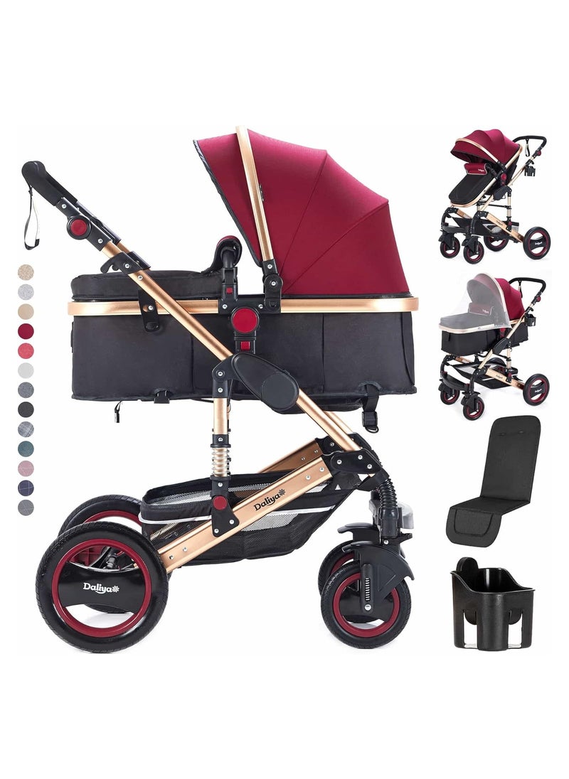 Generic Daliya Bambimo 2-in-1 Combination Pushchair 9-Piece Set Including Carry Bath & Sports Seat / Buggy 1-Click System / Aluminium Frame / Full Rubber Tyres...  - Image 1