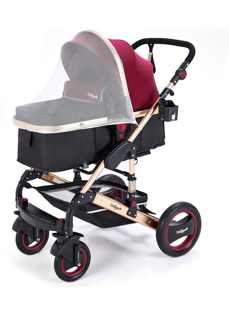 Generic Daliya Bambimo 2-in-1 Combination Pushchair 9-Piece Set Including Carry Bath & Sports Seat / Buggy 1-Click System / Aluminium Frame / Full Rubber Tyres...  - Image 3
