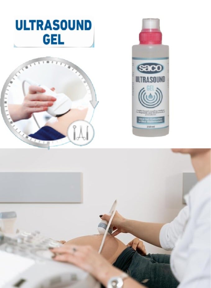 ساكو الترا ساوند جل بالموجات فوق الصوتية اقل حركة عالي اللزوجة  ومضاد للجراثيم 250 مل من ساكو ( 3 عبوة ) - Image 2