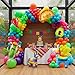 yeewaka Fiesta themed balloon garland kit 150pcs Mexican Fiesta Party Decorations Arch With Cactus Llama Taco Avocado Chili Pepper Mylar Balloons for carnival Birthday Cinco De Mayo Taco Party Supplies - Image 3