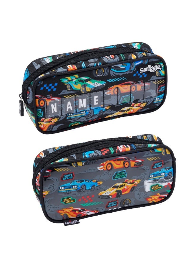 Smiggle Racing Theme Large Capacity Children's Pencil Case - Image 1