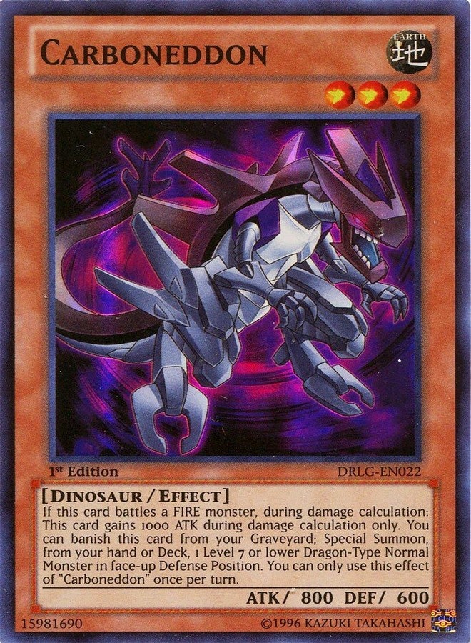 YU-GI-OH! - Carboneddon (DRLG-EN022) - Dragons of Legend - 1st Edition - Super Rare