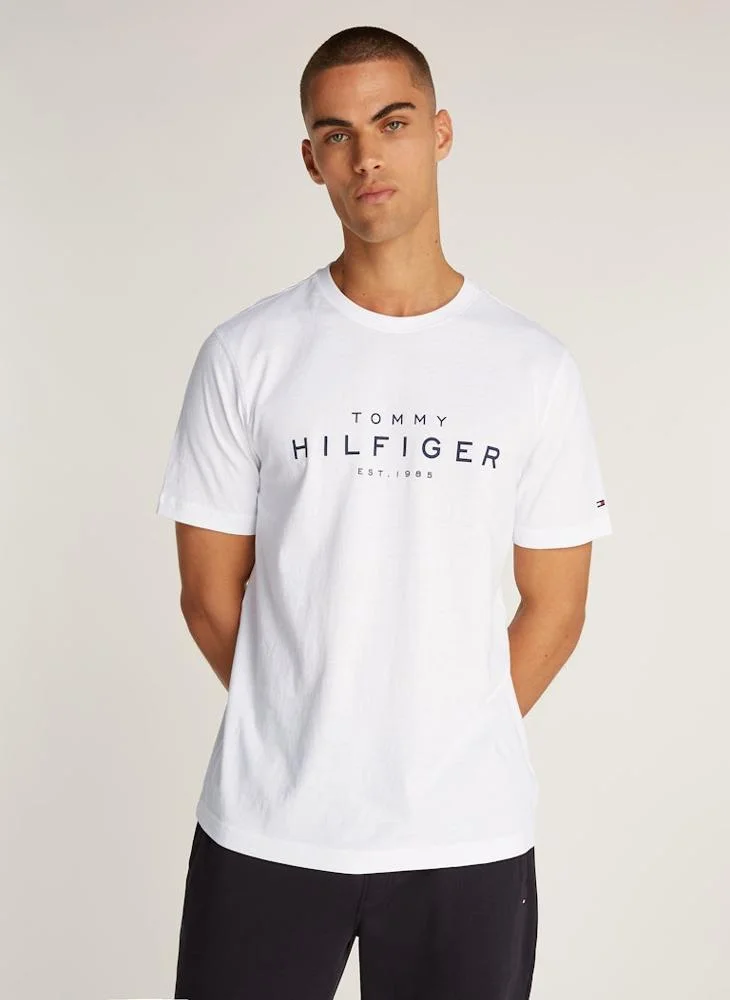 تومي هيلفيغر Logo Crew Neck T-Shirt