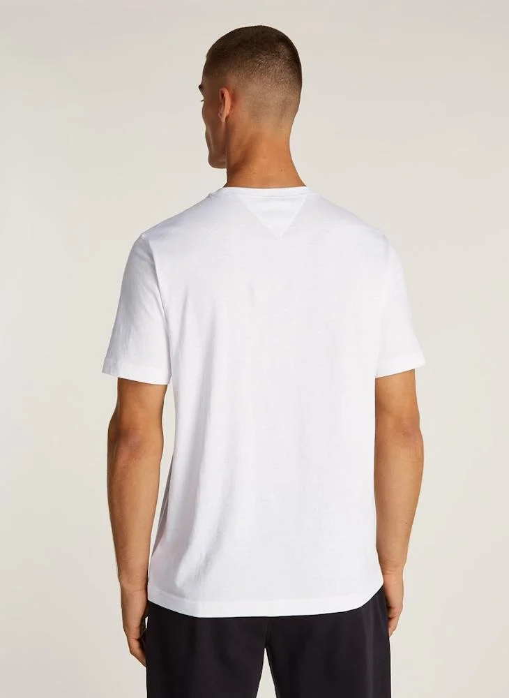 تومي هيلفيغر Logo Crew Neck T-Shirt