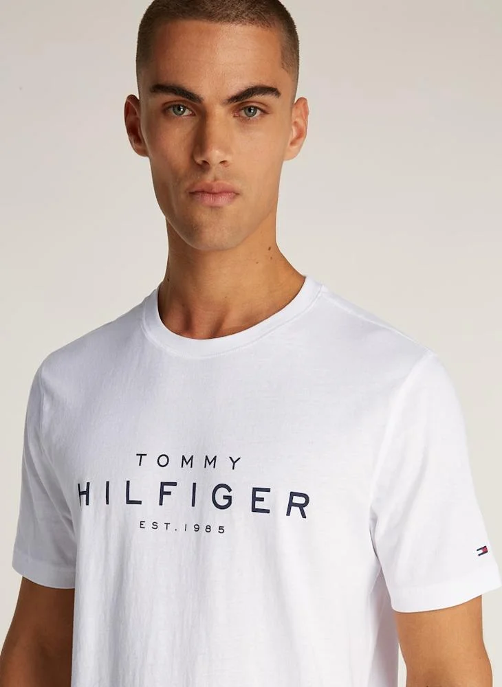 تومي هيلفيغر Logo Crew Neck T-Shirt