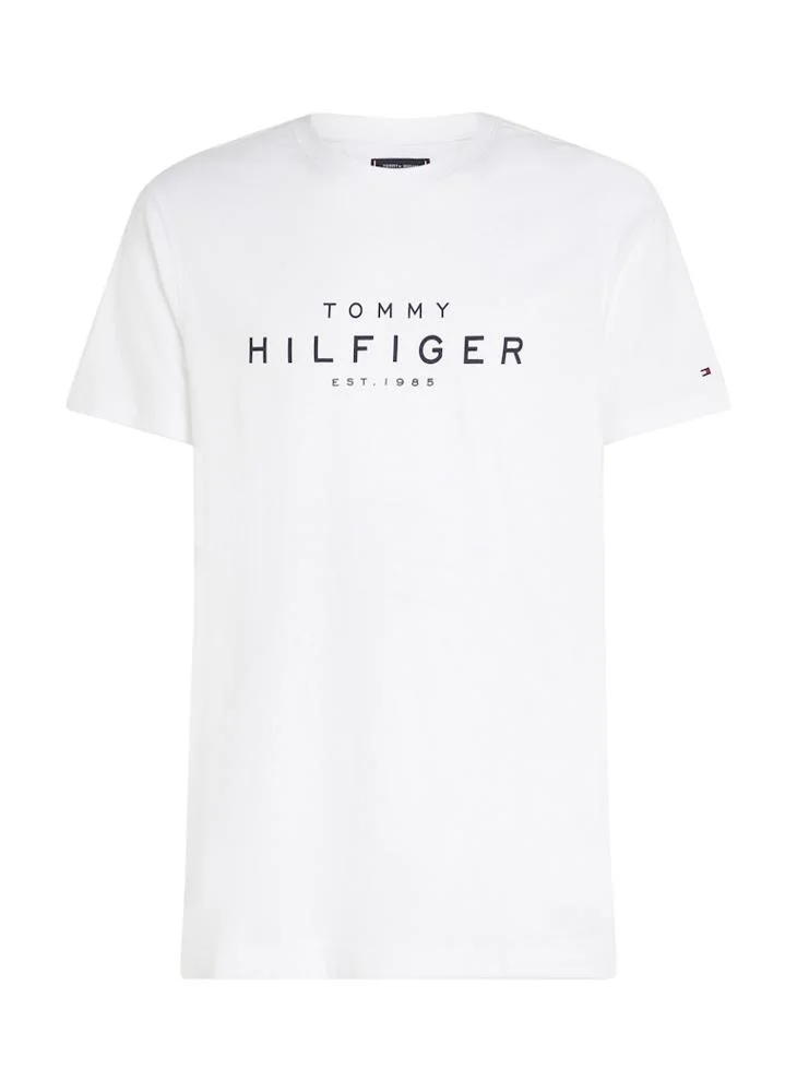 تومي هيلفيغر Logo Crew Neck T-Shirt