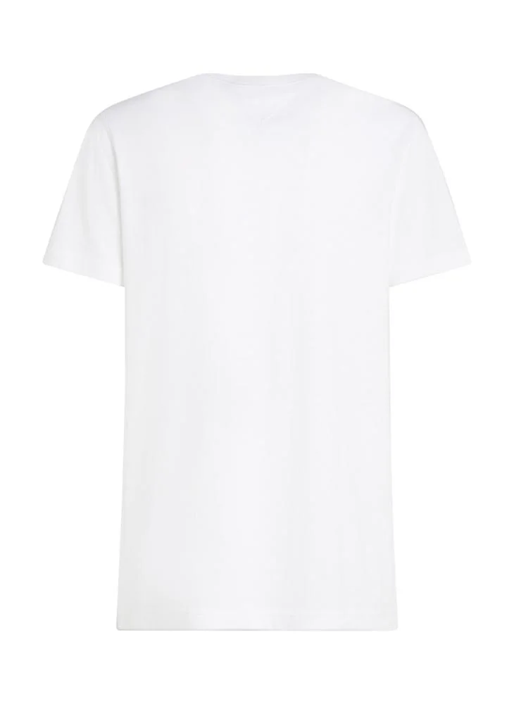 تومي هيلفيغر Logo Crew Neck T-Shirt