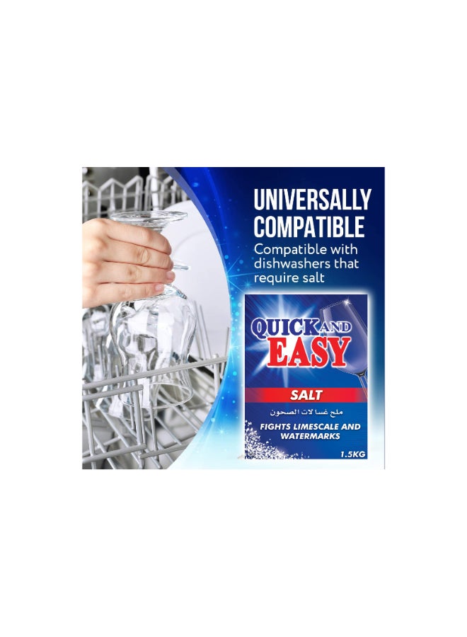 Quick And Easy  Dishwasher Salt 1.5kg - Image 2