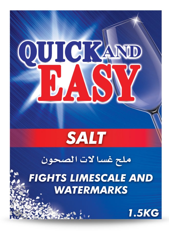 Quick And Easy  Dishwasher Salt 1.5kg - Image 1